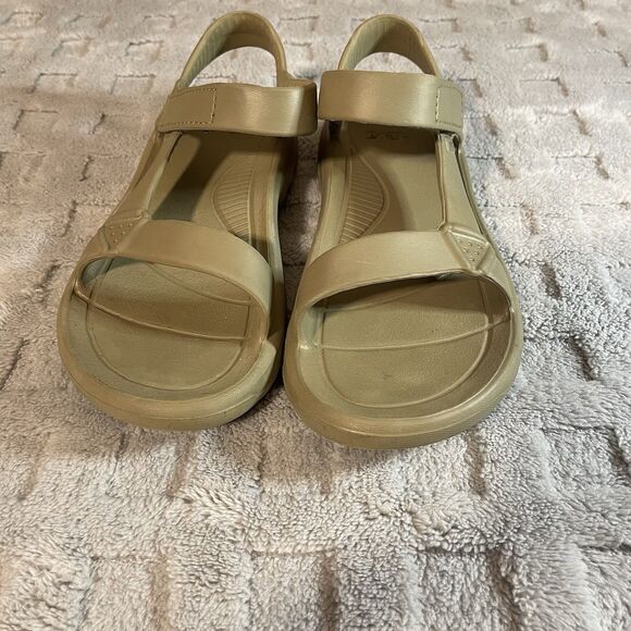 Teva Sandals Womens W8 Tan Rubber Hurricane Drift Outdoor - Picture 2 of 11